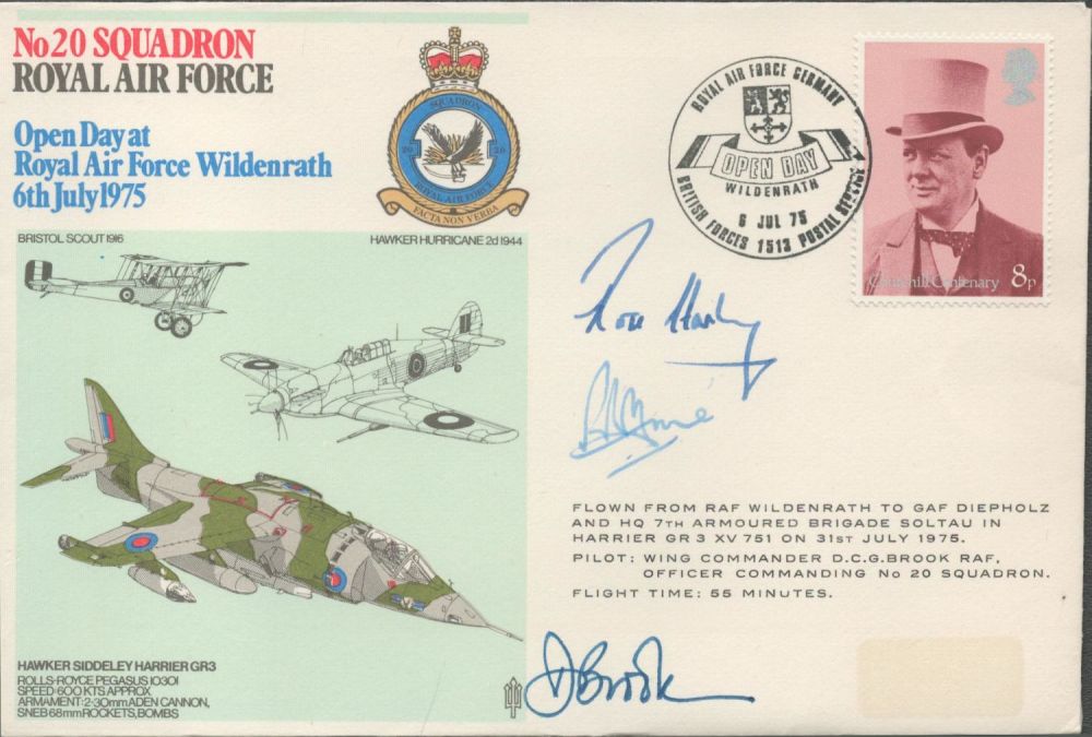 Lot 283: A No 20 Squadron RAF Commemorative Cover, an...