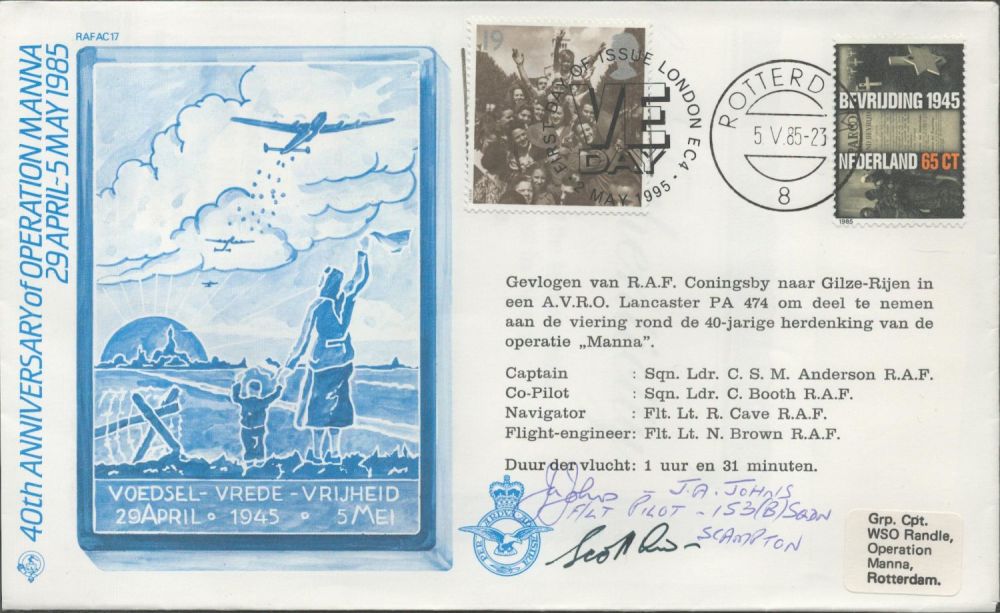 Lot 287: WW2 Flt Lt JA Johns of 153 Squadron...