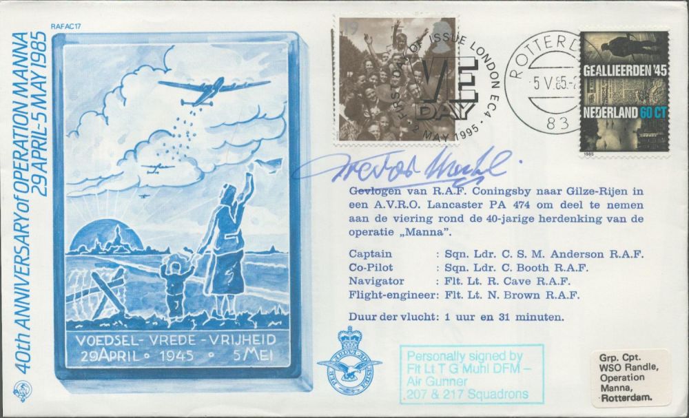Lot 288: WW2 Flt Lt Trevor Muhl DFM of 207...