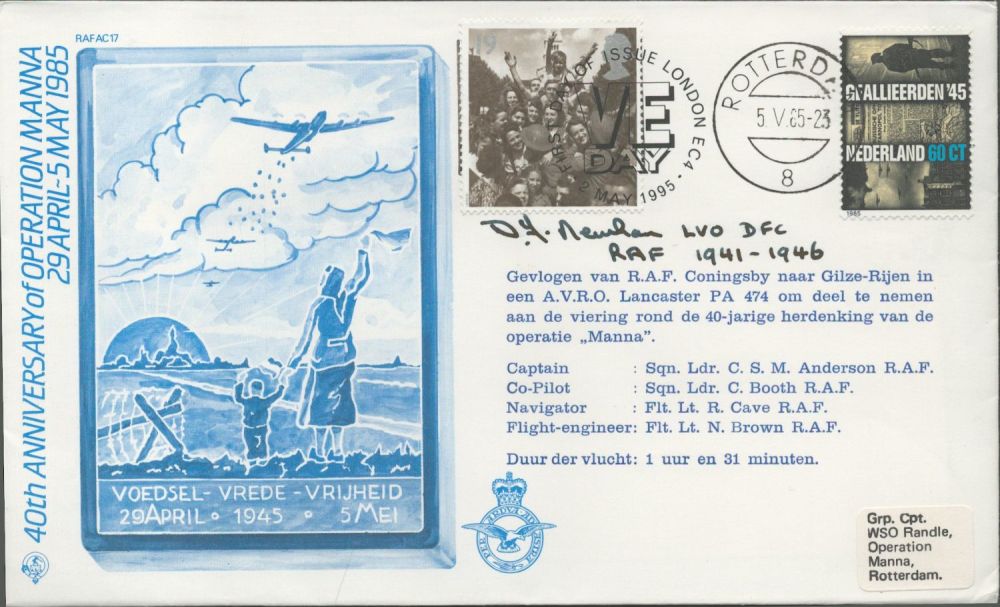 Lot 289: WW2 Flt Lt Douglas Newham LVO DFC of...