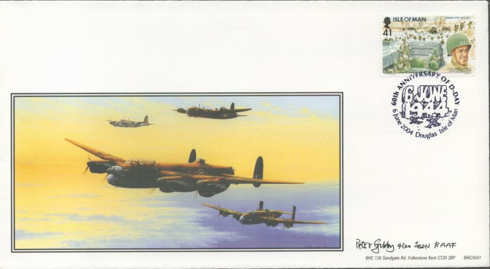 Lot 296: WW2 Flt Lt Peter Gibby Signed Bombers British...
