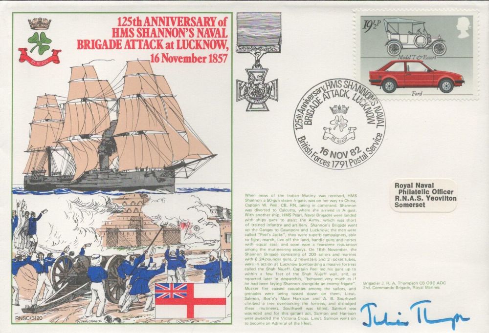 Lot 302: Brigadier Julian Thompson OBE ADC Signed 125th Anniversary...