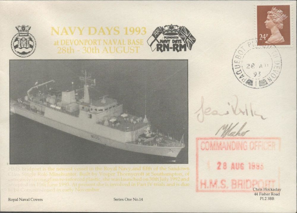 Lot 317: WW2 signed Navy cover for Navy Days 1993...
