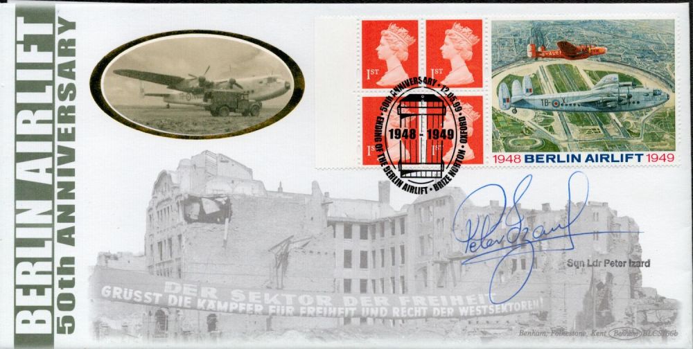 Lot 321: Sqdn Ldr Peter Izard signed 50th anniv Berlin...