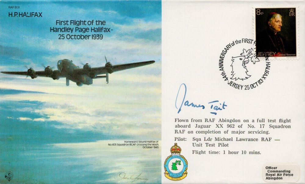 Lot 325: Grp Cptn James Tait Signed First Flight of...
