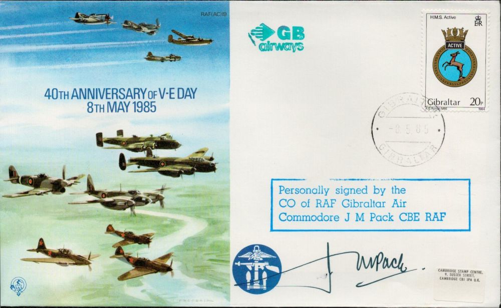 Lot 347: Air Commodore JM Pack CBE Signed 40th Anniv...
