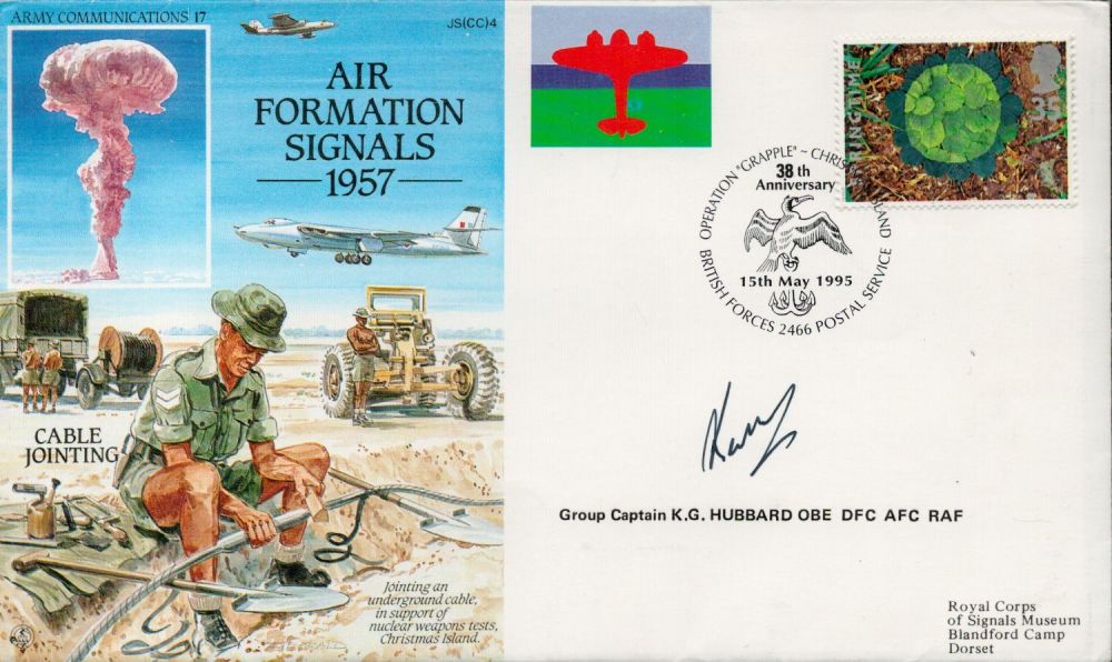 Lot 349: Grp Cptn KG Hubbard OBE DFC AFC Signed...
