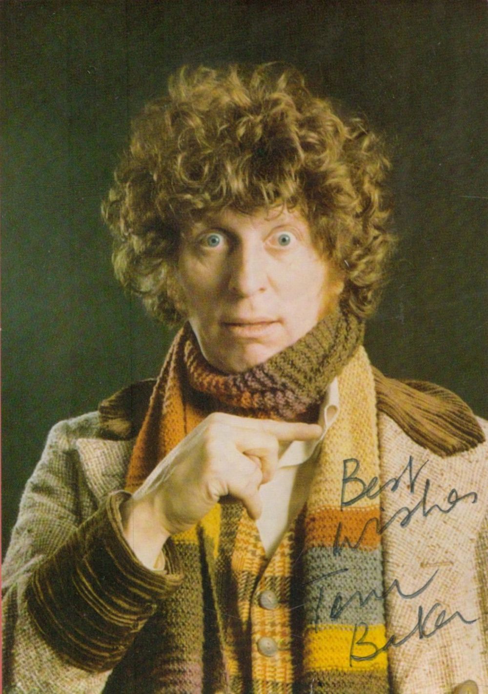 Lot 66: Dr Who Tom Baker signed 6 x 4...
