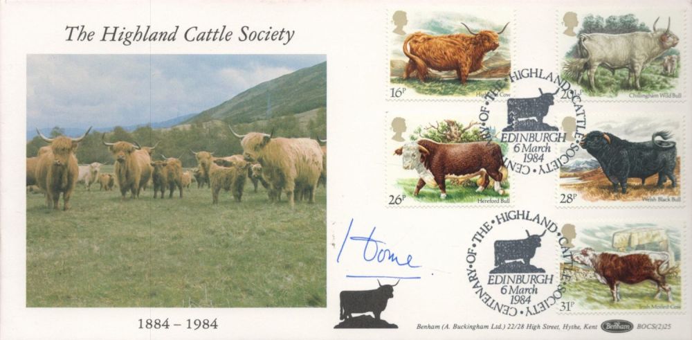 Lot 119: Prime Minister Lord Home signed Benham 1984 Official...