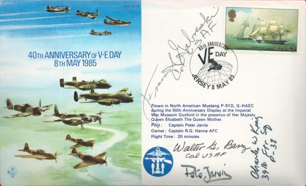 Lot 143: WW2 Top US ace Gabby Gabreski, Walter Benz...