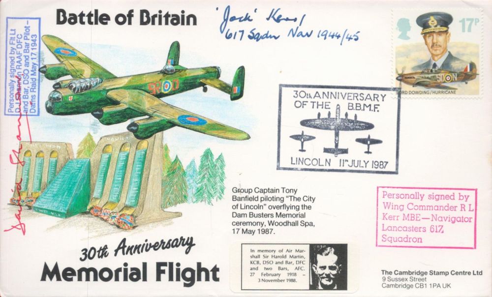Lot 156: Dambuster David Shannon and Jock Kerr 617 sqn...