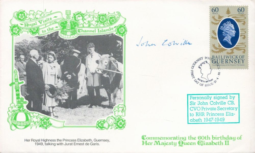 Lot 165: WW2 John Colville PPS to Winston Churchill signed...