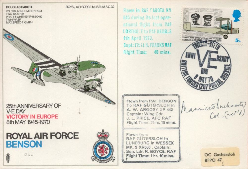 Lot 172: WW2 SOE leader Maurice Buckmaster signed 25th ann...