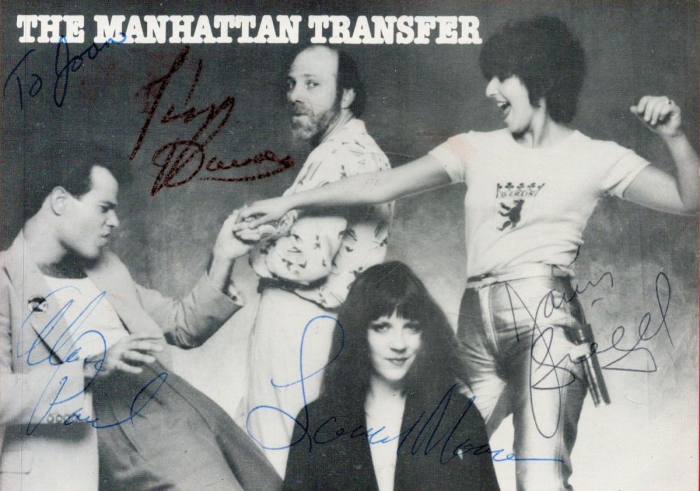 Lot 175: The Manhattan Transfer Band Multi Signed 6 x...