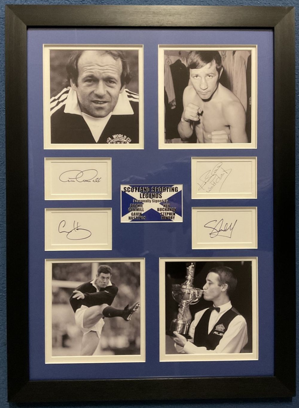 Lot 198: Scottish Sporting Legends Archie Gemmill, Gavin Hastings, Ken...