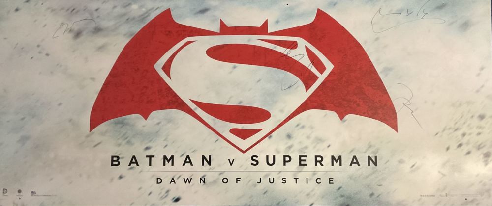 Lot 199: Wonder Woman Stars Ben Affleck, Henry Cavell, Gal...