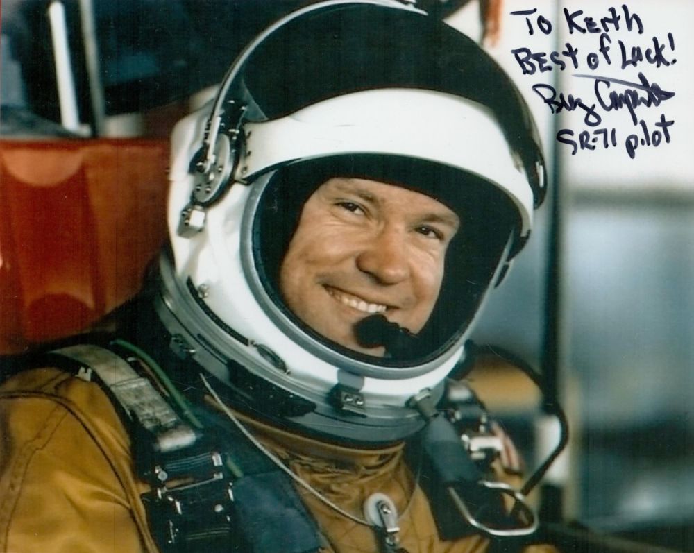 Lot 201: NASA Buzz Carpenter signed 10x8 colour photo dedicated....