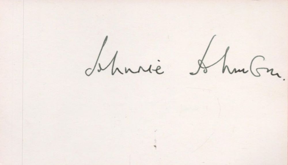 Lot 214: Air Vice Marshal Johnnie Johnson Signed 5x3 inch...
