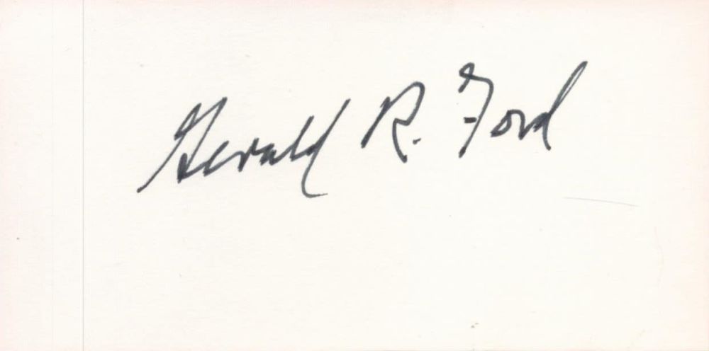 Lot 226: 38th president of the United States Gerald R...