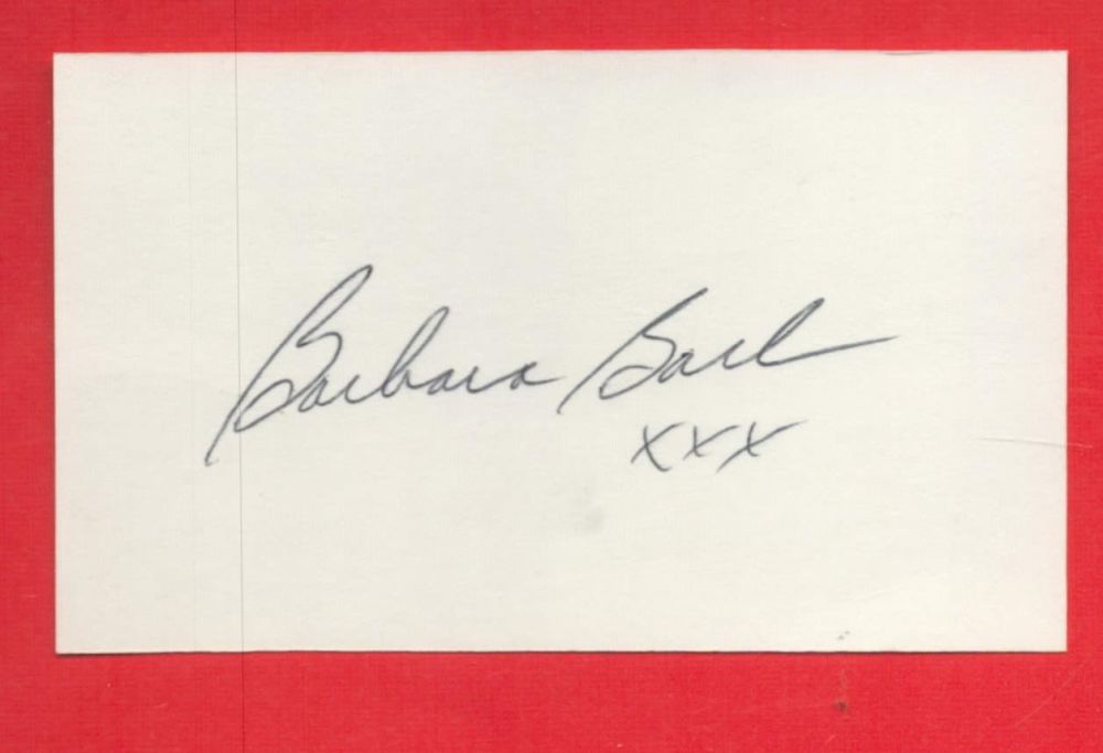 Lot 231: American Actress Barbara Bach, Lady Starkey Signed 4...