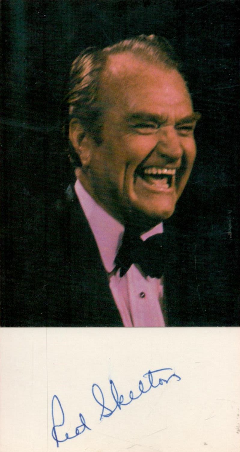 Lot 232: American Comedian Red Skelton Signed Small Signature Piece...