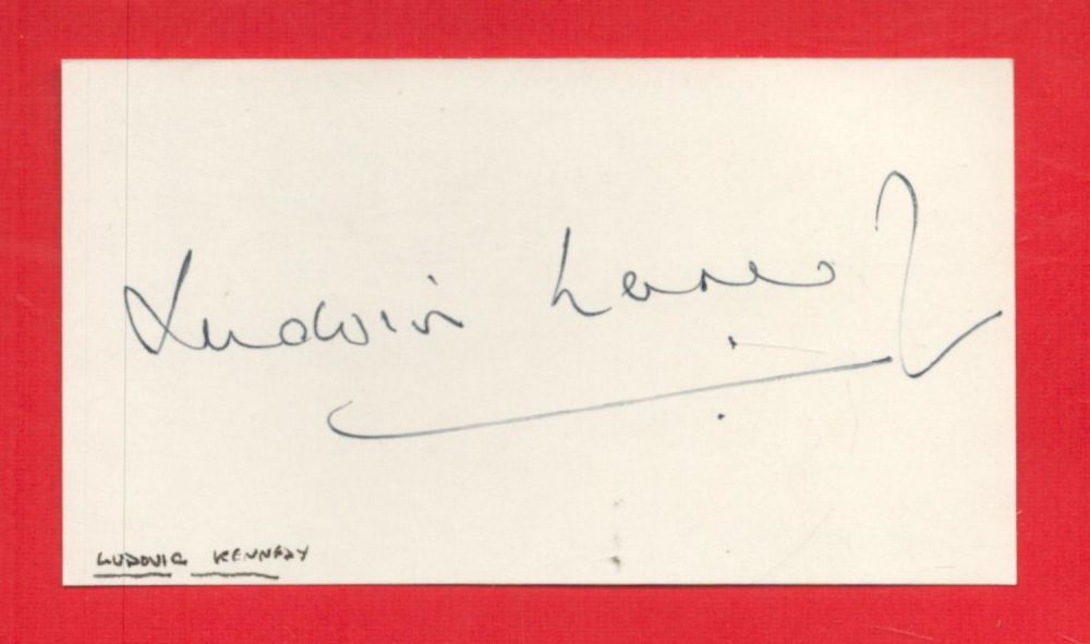 Lot 235: Scottish journalist Sir Ludovic Kennedy FRSL Signed 4.5...