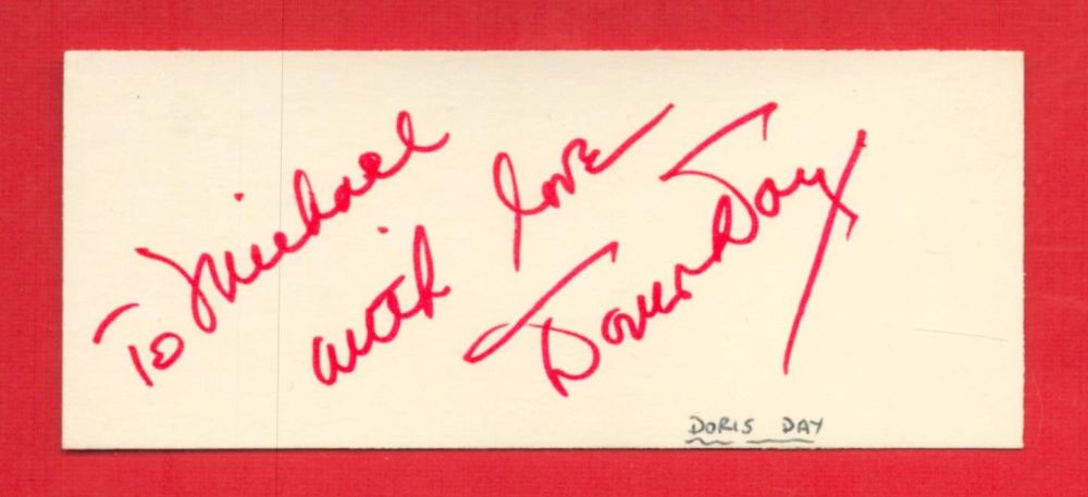 Lot 236: American Actress Doris Day Signed 4 x 2...