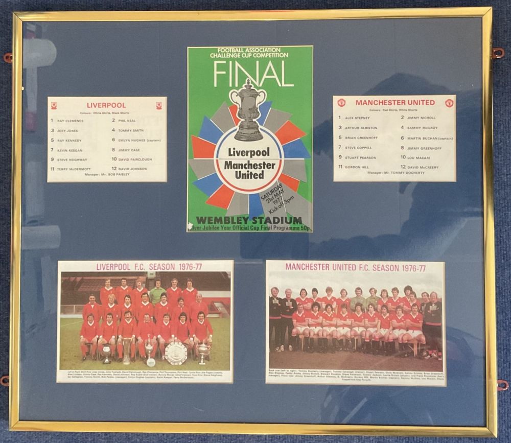 Lot 259: Liverpool v Manchester United 1977 FA Cup Final...