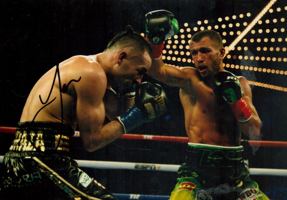 Lot 267: Vasiliy Lomachenko signed 12x8 colour photo. Good condition....