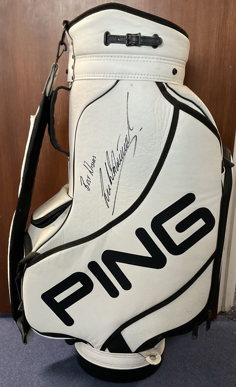 Lot 286: Lee Westwood signed Tournament used Ping Tour golf...