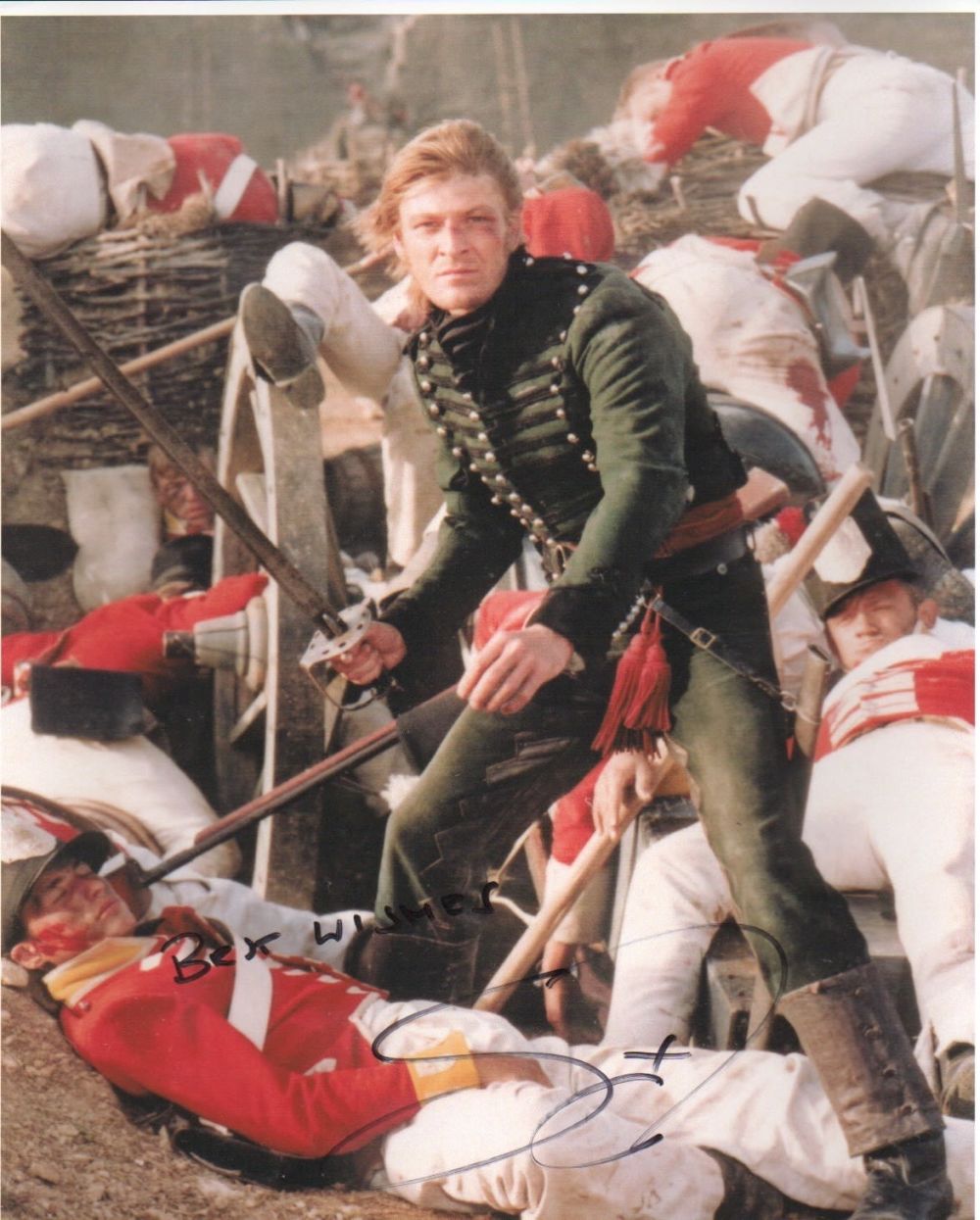 Lot 399: Sharpe - Sean Bean. 10x8 picture in character....