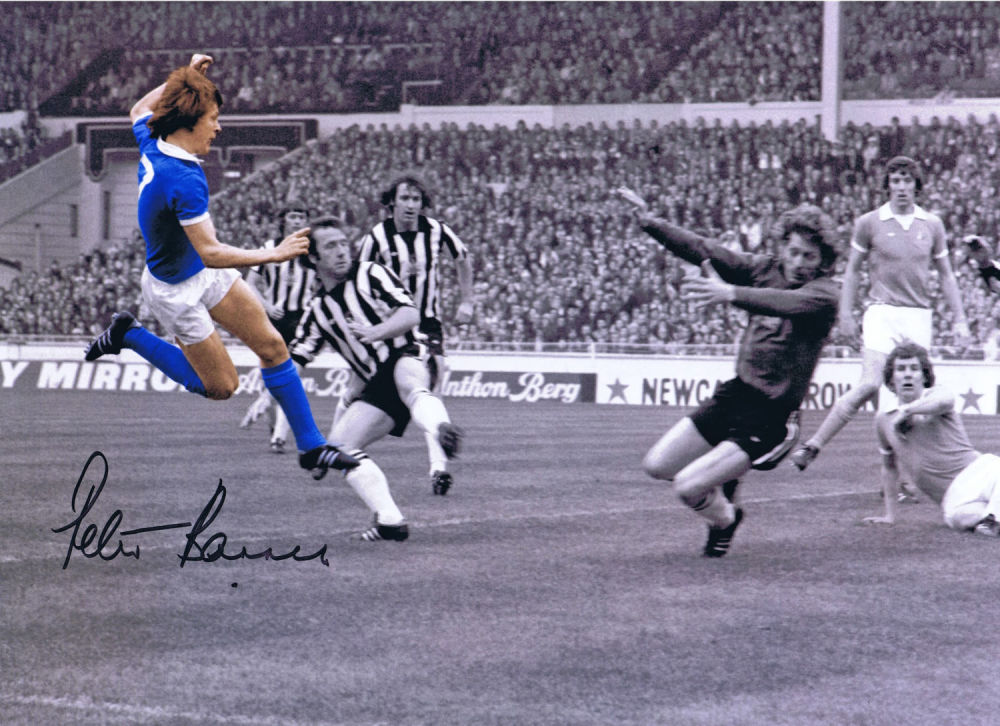 Lot 422: Autographed PETER BARNES 16 x 12 photo -...