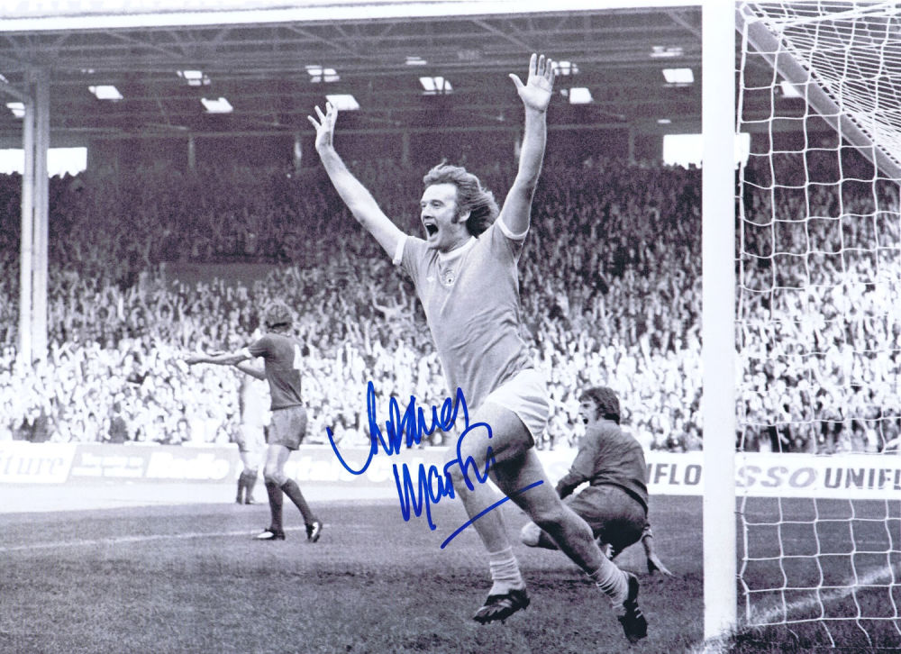 Lot 423: Autographed RODNEY MARSH 16 x 12 photo -...