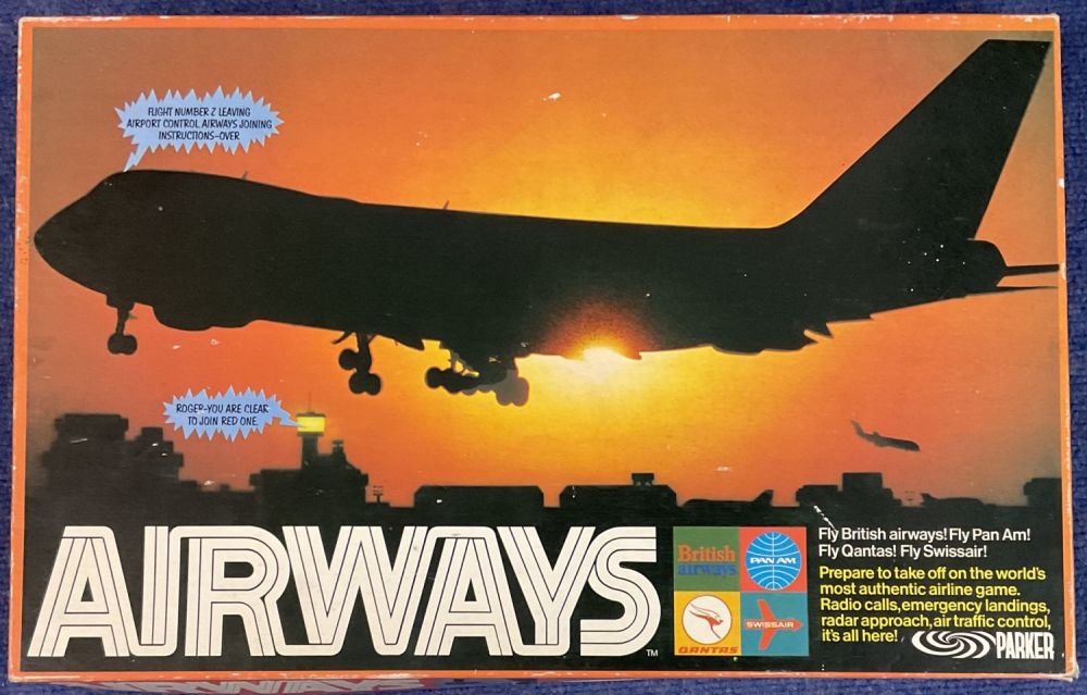 Lot 435: Airways Boardgame. Produced in England. All pieces inside...