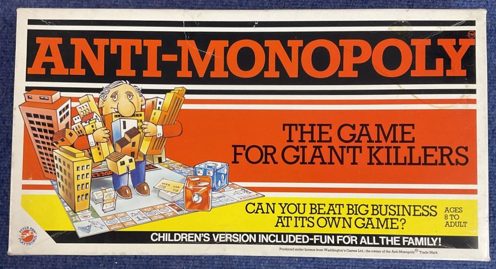 Lot 440: Anti-Monopoly The Game for Giant Killers. Produced in...