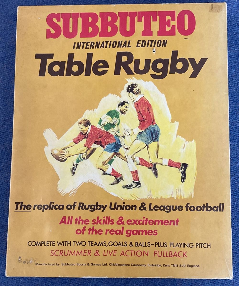 Lot 450: Table Rugby. Subbuteo International Edition. The replica of...