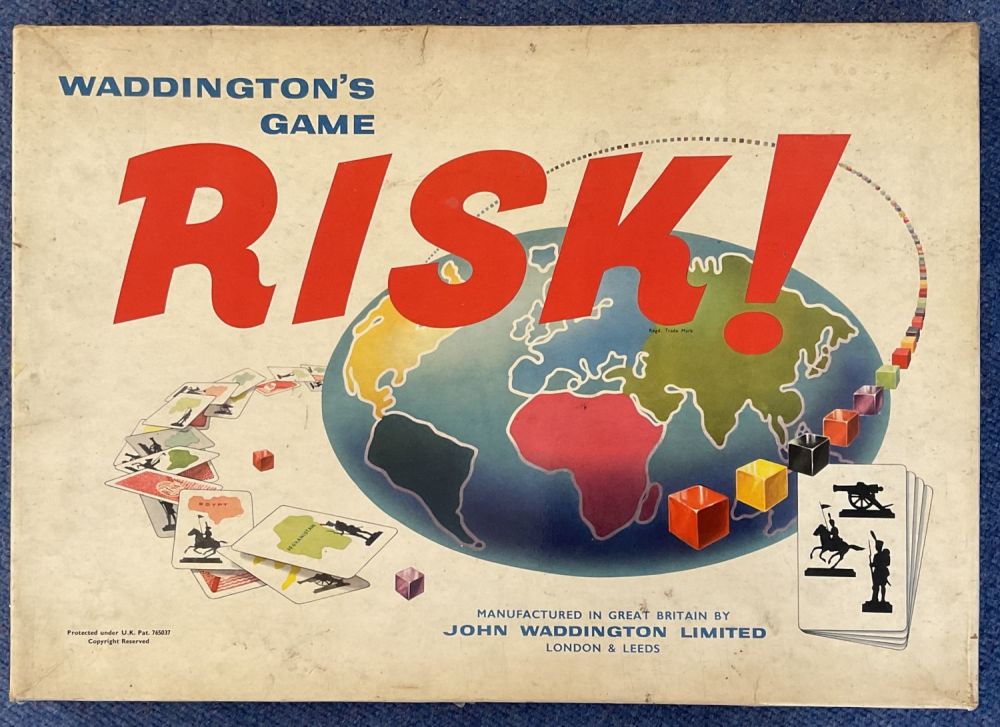 Lot 462: Waddington's game RISK! Manufactured in Great Britain. All...