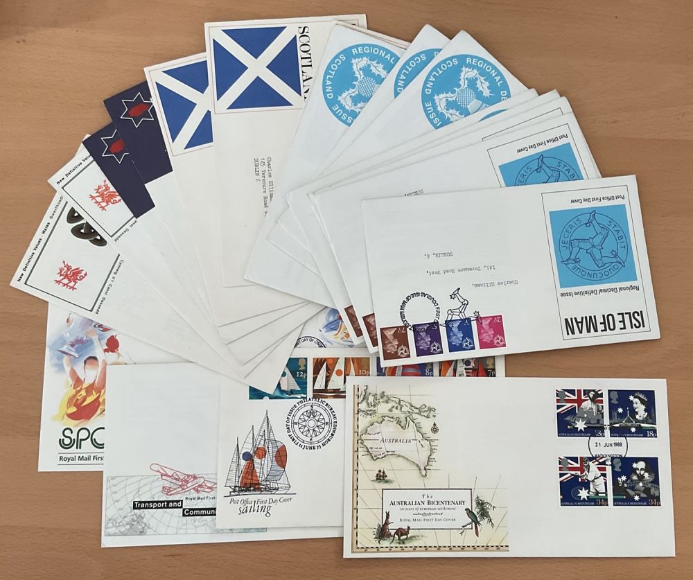 Lot 553: GB FDC 11 Items mainly 1988 and 1990...
