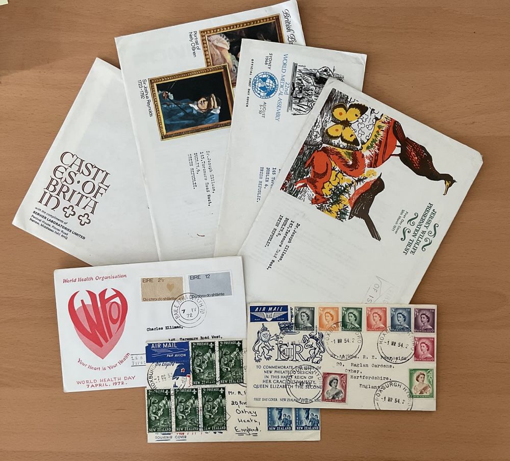 Lot 554: Selection of FDC covers 28 Items. New Zealand,...