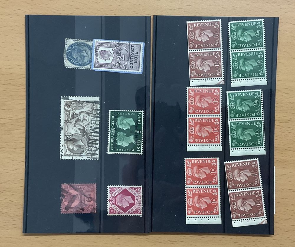 Lot 570: 2 GB Stockcards, 18 stamps. We combine postage...