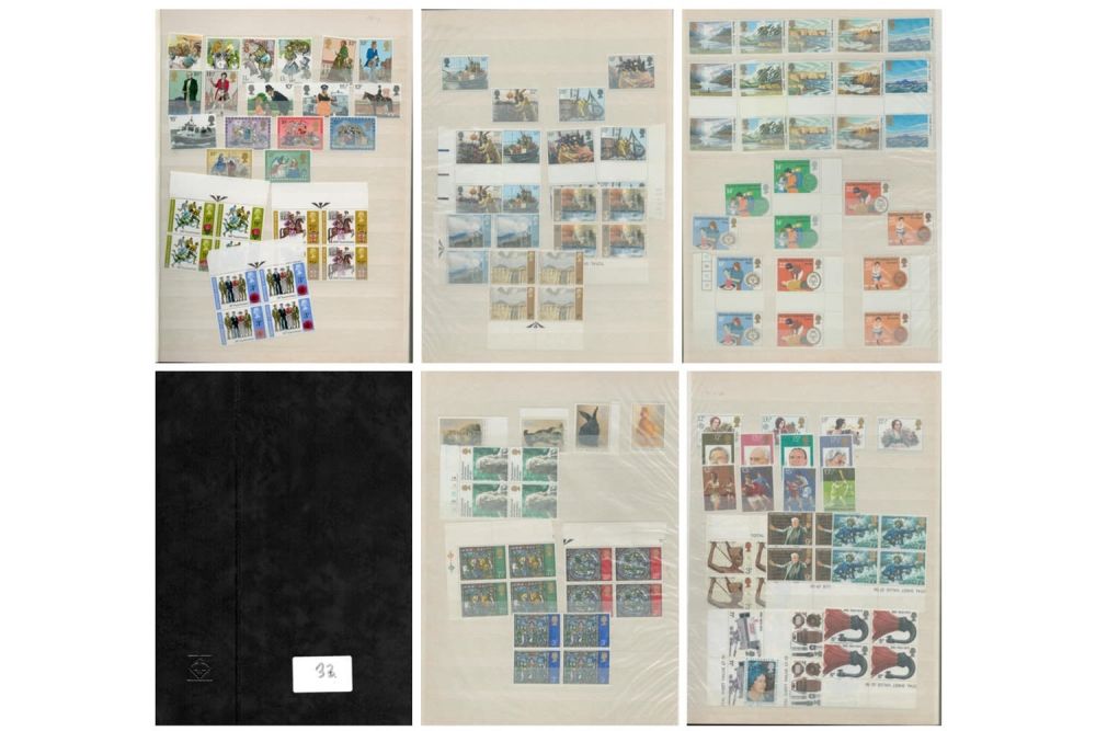 Lot 573: Stockbook containing GB UNMT Mint 'Decimal' only. CAT...