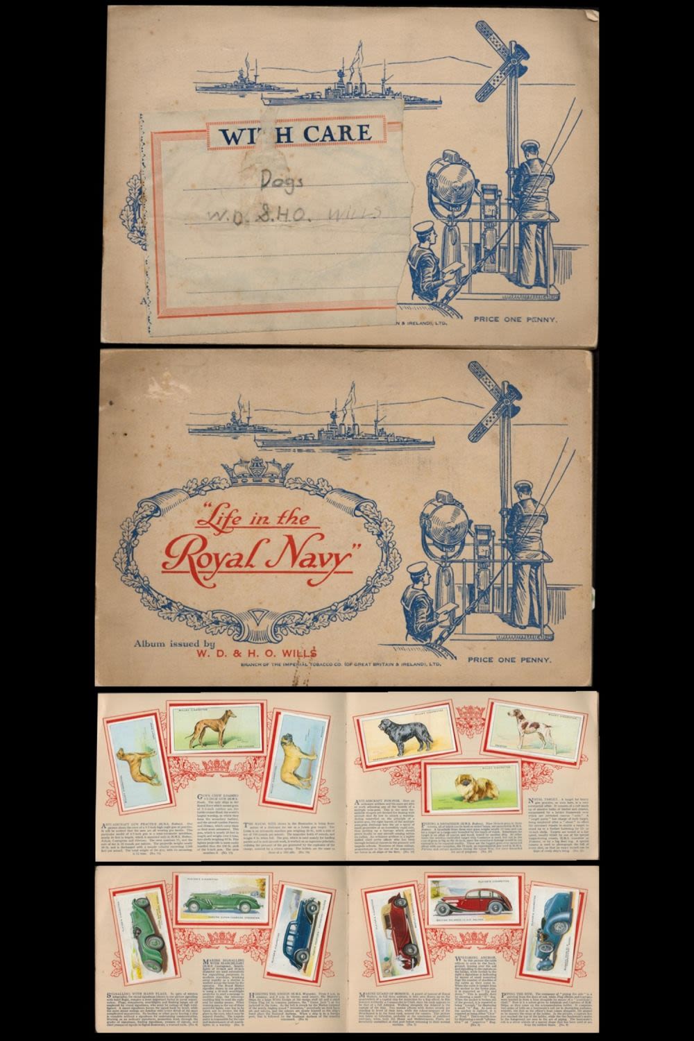Lot 585: 2 Cigarette albums John Player motor cars and...