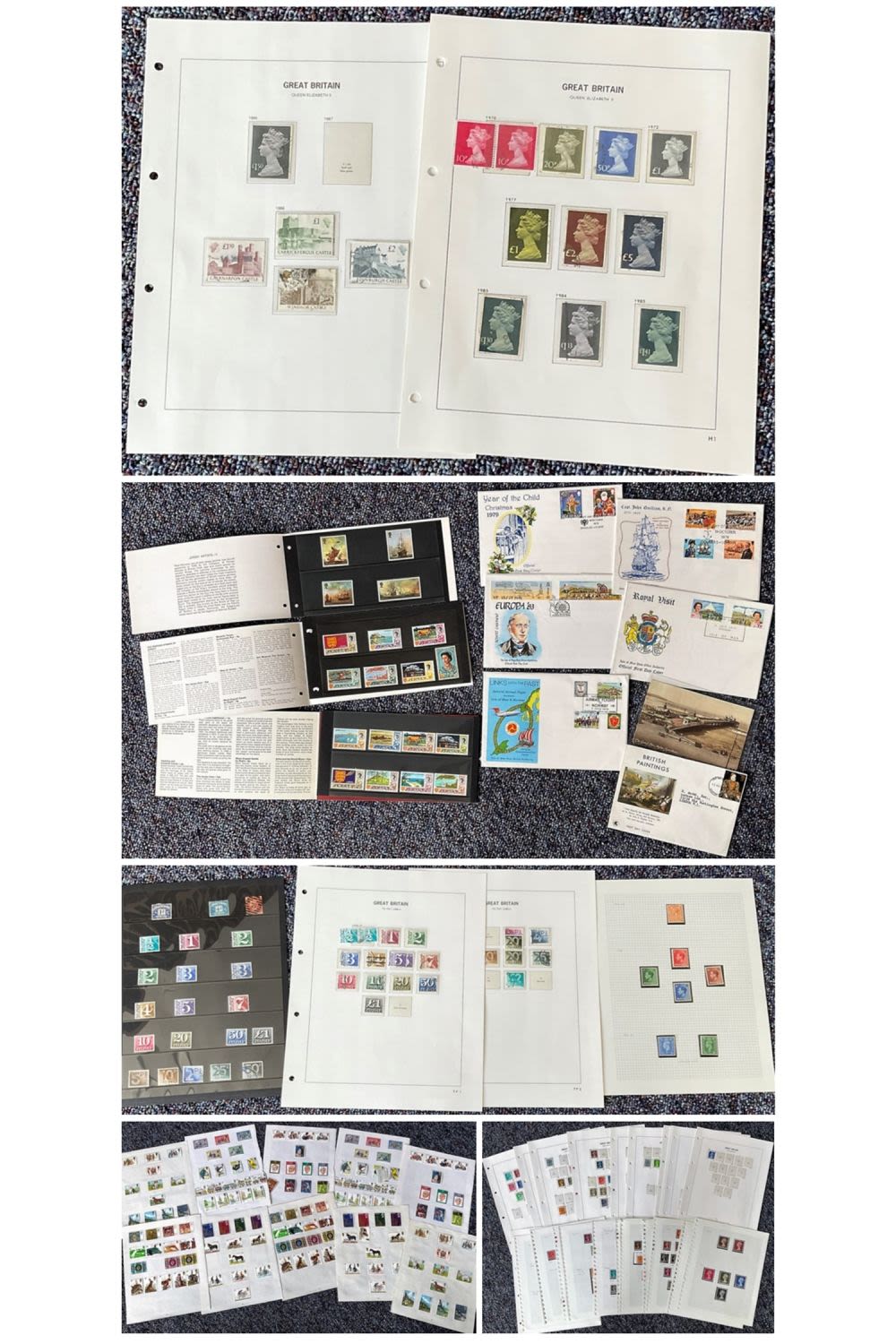 Lot 614: GB Stamps and Definitives Large collection mainly GB...