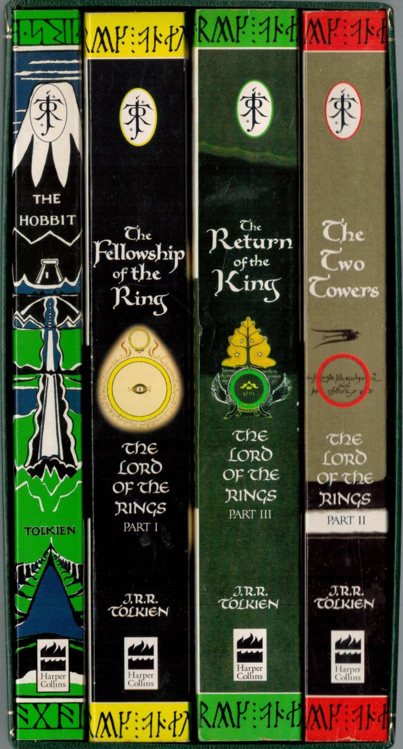 Lot 87: 4 x Books The Hobbit and The Lord...