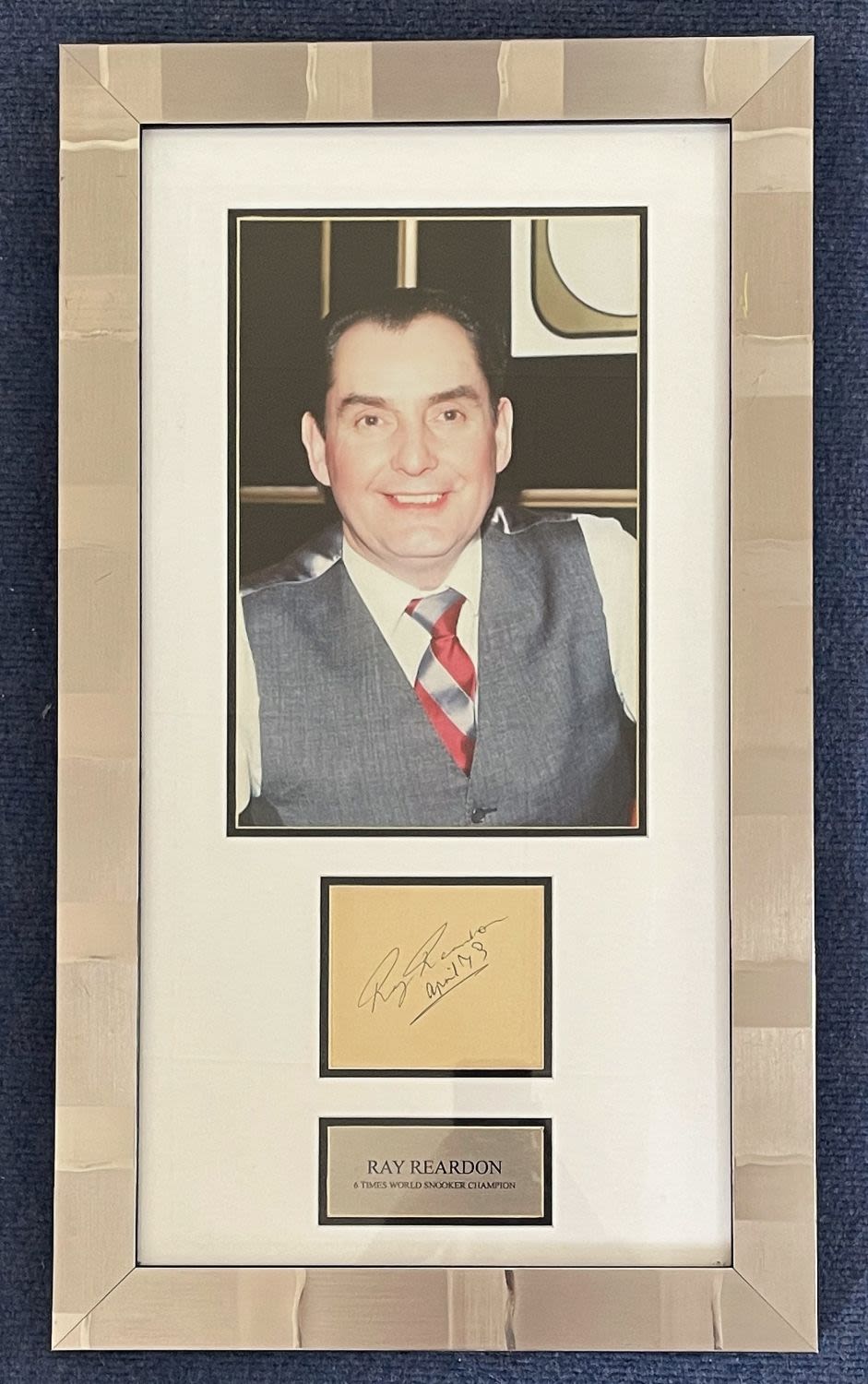 Lot 45: Ray Reardon 24x14 overall size mounted and framed...