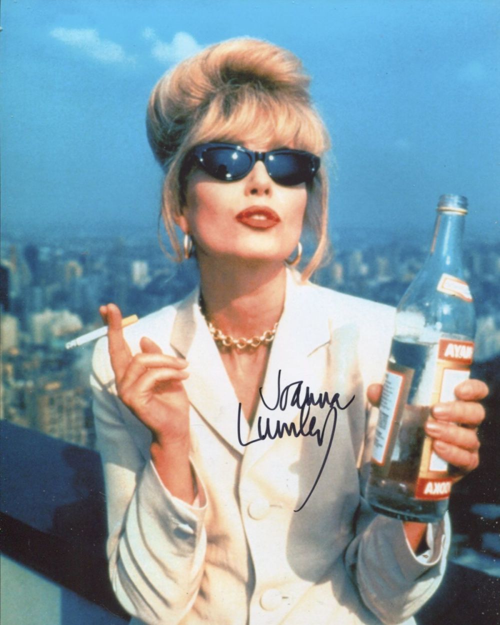 Lot 526: Joanna Lumley signed 8x10 photo as Patsy from...
