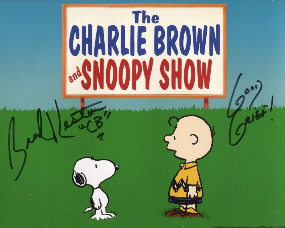 Lot 527: Peanuts and Charlie Brown 8x10 photo signed by...