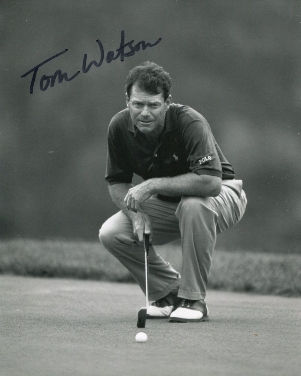Lot 549: Tom Watson, golf legend signed 8x10 photo. Good...