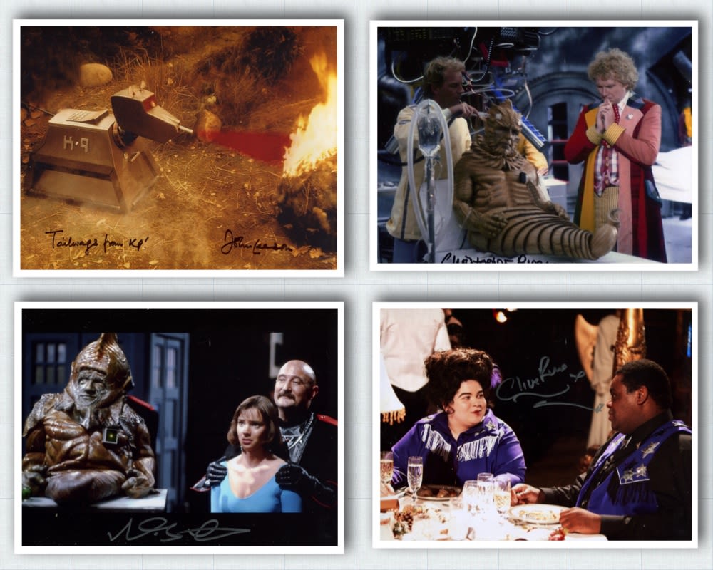 Lot 554: Doctor Who collection, four 8x10 photos from Doctor...