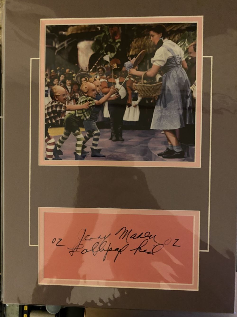 Lot 569: The Wizard of Oz 14x11 display piece, mounted...
